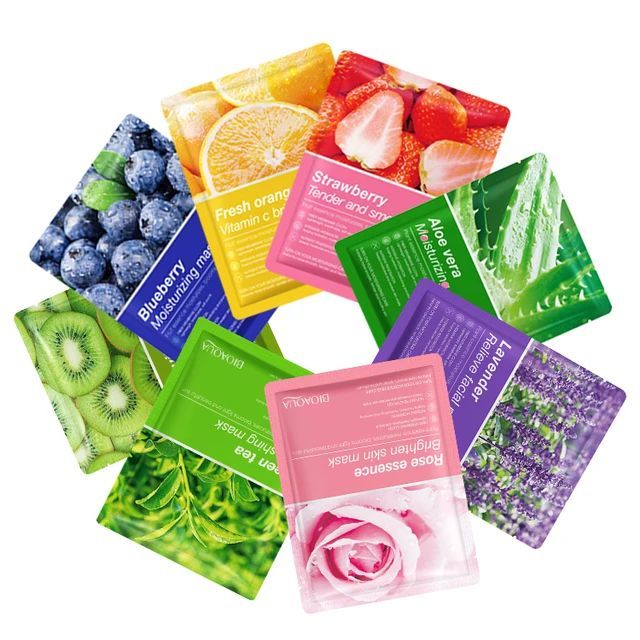 BIOAQUA plant fruit mask hydrating moisturizing skin color skin care Sheet Mask