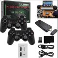 Wireless Retro Game Console, Built in 64gb 20,000 Games, 9 Classic Emulators, Hdmi game stick Plug and Play Video Game Stick High Definition HDMI Output for TV with Dual 2.4G Wireless Controllers. 