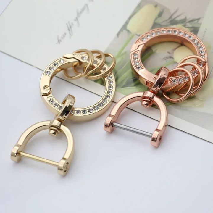 Drill%20Ring%20Key%20Chain%20Car%20KeyChain%20Zinc%20Alloy%20Detachable%20Bag%20Pendant%20Horseshoe%20Buckle%20Men%20Women%20Girl%20Fashion%20Key%20Accessories%20-%20Image%203