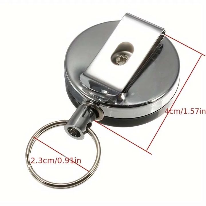 Duty%20Badge%20Reels%20Retractable%20Badge%20Holder,%20Metal%20Retractable%20Keychain%20Badge%20Reel%20ID%20Badge%20Holder%20with%20Belt%20Clip%20Key%20Ring%20-%20Image%204