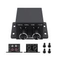 Auto Power Amplifier Practical RCA Output Interface Adjustable Bass Subwoofer Universal Crossover Controller. 