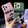 Anime Attack on Titan Phone Case For iPhone 16 15 14 13 12 11 Pro Max Plus – Colorful Gradient Soft TPU Back Cover. 