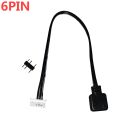 ARGB Controller Cable 5V 3-pin To 6pin/ 4pin For COOLMOON cooling fan And LED Light Mini Control HUB Supply RGB SYNC Adapter. 
