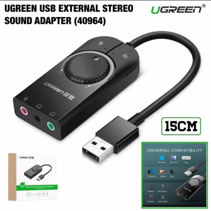 UGREEN 40964 USB External Sound Card Audio Adapter