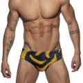 Men's White Swim Briefs  Swimming Printed Fashion Summer Swim Sport Beach Pants Swimsuit Swimwear Suilt Surfing. 