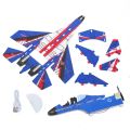 Hot Play Electric Aircraft Fighter Su-27 Foam Hand Throwing Unmanned Glider Fighter - RC Plane Flight Simulation Toy, Engineering Play Set, STEM Educational Toy, Rechargeable Flying Aeroplane with USB Chargeable Batteries, Realistic Su-27 Fighter Jet Mod. 