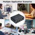 Gigabit 1000Mbps RJ45 Splitter 1 to 2 4 Ethernet Adapter Lan Connector Switch Coupler for PC Laptop TV Box Router Digital TV.
