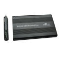 USB2.0 Hard Drive Disk Enclosure HDD External Box Case Caddy 2.5" IDE HDD With LED Light For Desktop Computer PC. 