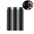 10ml Travel Perfume Sprayer, Refillable Cologne Container, Empty Dispenser Spray Bottle for Mini Sprayer Size (Black). 