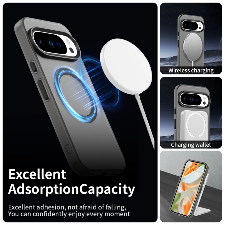 Magnetic%20Wireless%20Charging%20Case%20For%20Google%20Pixel%209%2010%20Pro%20XL%209A%208A%208Pro%209Pro%20Cover%20Candy%20Colors%20Transparent%20Back%20Shell%20Coque%20-%20Image%202