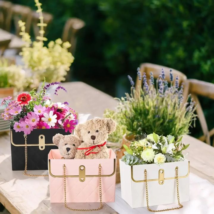 4/8/12/16PCS%20Portable%20Creative%20Handbag%20Flower%20Paper%20Packaging%20Box%20Bouquet%20Tote%20Bags%20Valentine's%20Day%20Birthday%20Party%20s%20Bags%20-%20Image%205