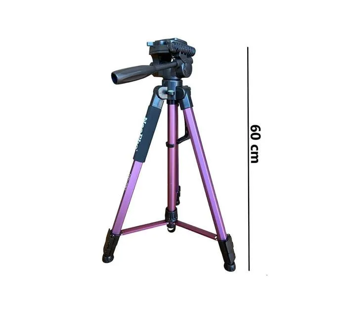 "Heavy%20Duty%20NP680%20Purple%20Camera%20Tripod%20Stand%20for%20Canon,%20Nikon,%20Sony%20DSLR%20-%20Professional%20Stable%20Support"%20-%20Image%203