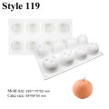 New Orange Silicone Cake Mold For Baking Pastry Mandarin Orange Mould Dessert Fruit Mousse Pan Bakeware Chocolates Moule. 