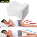 Memory Foam Knee Pillow Back Support Align Spine Pregnancy Body Pillows for Side Sleepers for Orthopedic Sciatica Back Leg Hip. 