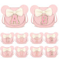 Todder Girls Pink Bow Alphabet Bag Kids Girls Shoulder Mouse Ear Messenger Bag  Cross-Border Little Girl Mini Wallet XC14. 