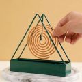 Pack of 2 Creative Mosquito Coil Holder Stable Triangular Fireproof Hanging Mosquito Coil Tray Home Supplies. 