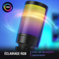 FIFINE USB Condenser Gaming Microphone, for PC PS4 PS5 MAC with Pop Filter Shock Mount&Gain Control for Podcasts ,Ampligame A6V.