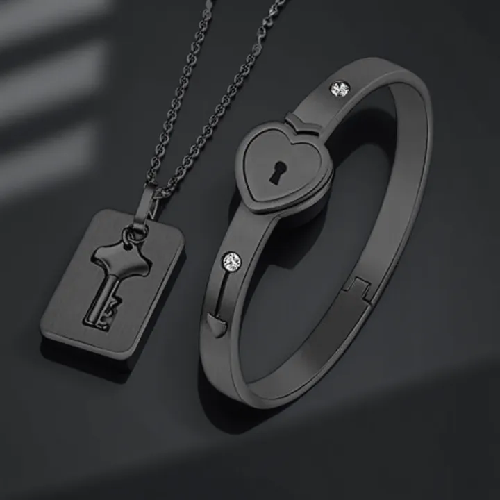 Concentric%20Lock%20Key%20Bracelet%20Set%20Titanium%20Steel%20Stainless%20Steel%20Jewelry%20Ideal%20for%20Couples%20Fashion%20Enthusiasts%20-%20Image%207