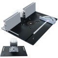 Aluminum Router Table Insert Plate W/ Miter Gauge Guide and Bracket for Woodworking Benches Table Saw Trimming Engraving Machine. 
