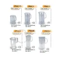 076. Pioneer pn411s pn411 pn412 pn421 pn448 pn453 clear Edition round water jug with lid. 