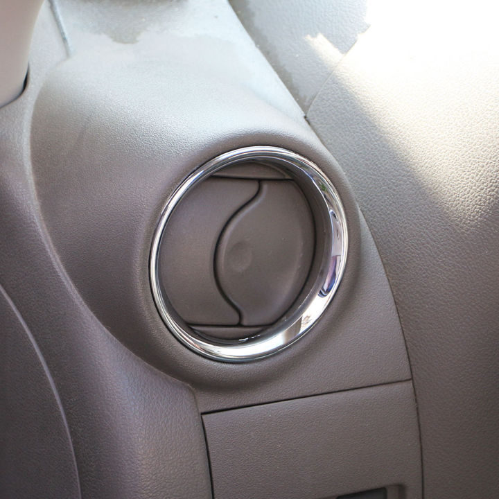 2Pcs%20Car%20Air%20A/C%20Vent%20Ring%20Cover%20Trim%20Frame%20Sticker%20for%20Nissan%20Micra%20March%20K13%202011%202012%202013%202014%202015%202016%202017%20Accessories%20-%20Image%203