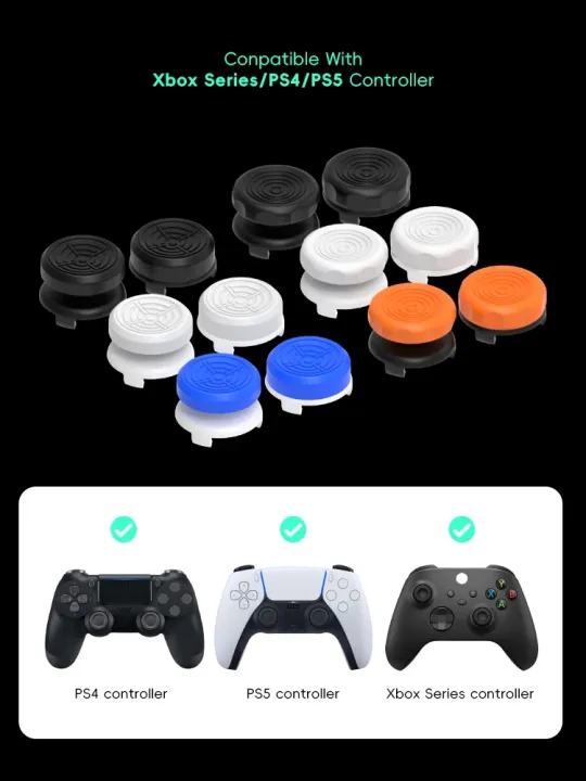 PS4%20PS5%20Performance%20Thumb%20Grips%20(2-Pack)%20-%20High%20&%20Low%20Rise%20Anti-Slip%20Joystick%20Covers%20for%20Enhanced%20Control%20-%20Image%203