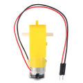 4pcs TT Motor Smart Car Robot Gear Motor Wheel Kit 3-6V DC Electric Gear TT Motor L Shape Dual Shaft Intelligent for Robot Car. 