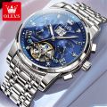 OLEVS Classic Men's Watches Tourbillon Multi-function Full Automatic Men Watch High end Male Wristwatches. 