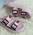 New Soft EVA Rubber Lightweight & Comfortable Buckle Sandals with Cute Charms for Girls & Womens.