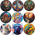 deer Wooden Animal Puzzles Jigsaw for Adults Kids Mysterious cat Puzzle Christmas Intelligent Family Games Wood Jigsaws.