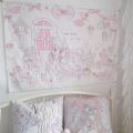 VIKAMA Sweet Dream Tapestry Cake Bow Pink Purple Heart Bedroom Girl's Room Decor Dreamy Healing Style Wall Decoration.