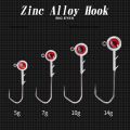 Hunthouse Ajing Fishing Hooks With Red Eyes 5g 7g 10g 14g Zinc Alloy Jig Head Rockfish Lure Bait 2021 Fishing Accessories lw333. 
