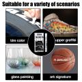 1/3pcs White Paint Pen Paint Tire Markers Waterproof Car Tyre Oily Paint Pen Set Quick Dry And Permanent Graffiti Pens. 