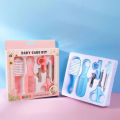 6 Pcs Newborn Baby Nail Hair Daily Care Kit Infant Kids Grooming Brush Comb and Manicure Home Set. 