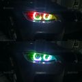 For BMW 3 Series E90 E92 E93 M3 2007-2013 Coupe Cabriolet APP Dynamic RGB Angel Eyes Rings Light DRL with Turn Signal Light. 