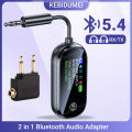 2 In 1 Bluetooth 5.4 Transmitter Receiver Stereo 3.5mm AUX Airplane Audio Wireless Adapter Mic for TV PC Headphone Car Aircraft. 