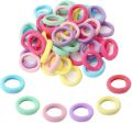 100 Pcs/set Baby Girl Rubber Bands Kids Elastic Hair Bands for Children Mixed Colors Mini Ponytail Holder Baby Hair Accessories. 