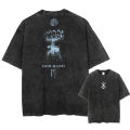 Harajuku Vintage Tshirt Streetwear Japanese Anime Graphic Print Washed Short Sleeve Oversized T-Shirt Men Casual Tees Top Unisex. 