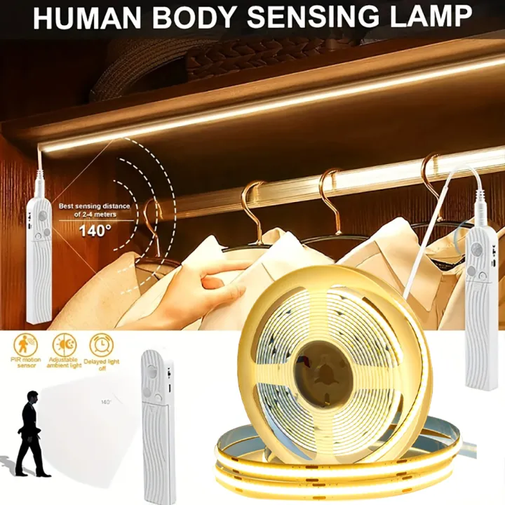 Motion%20Sensor%20Led%20Lights%20Strip%20Battery%20Powered%20320%20Leds/m%20COB%20Led%20Strip%20Lights%20for%20Stair%20Bedroom%20Closet%20Under%20Cabinet%20Lighting%20-%20Image%203