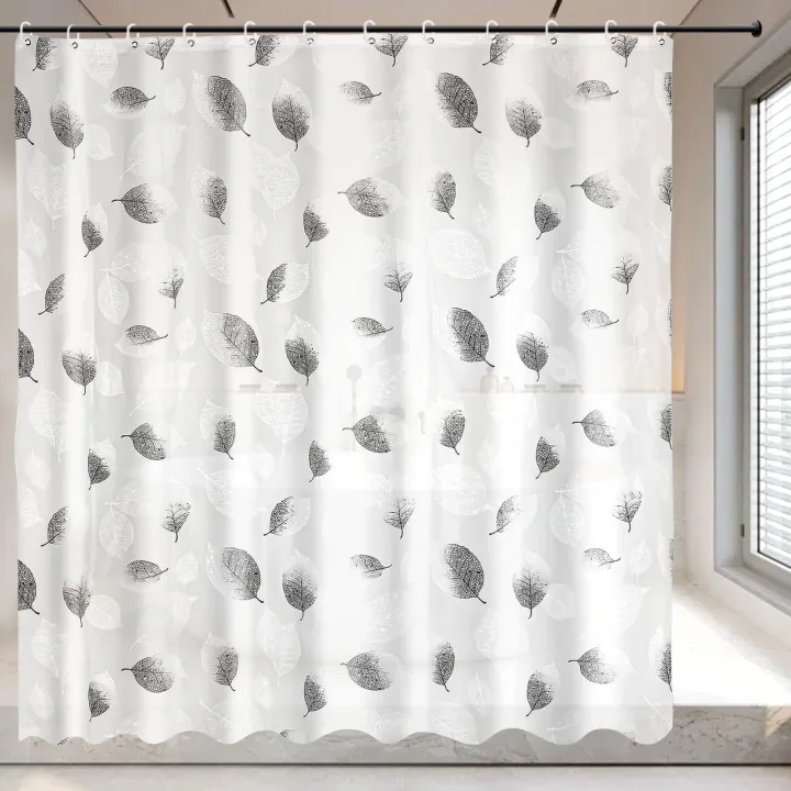 1pc%20Waterproof%20Shower%20Curtain%20with%20Plastic%20Hooks%20Bathroom%20Partitions%20Plastic%20Leaf%20Bath%20Curtain%20Bathroom%20Curtain%20Window%20Curtain%20-%20Image%207