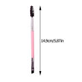 5PCS Multi-functional Pink Double-headed Mascara Brush, Eyebrow Brush, Beginner's Eye Makeup Tool Mascara Curl Makeup Brush.