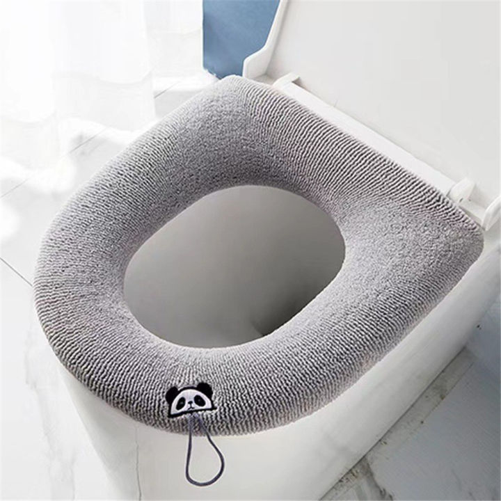 1Pcs%20Winter%20Warm%20Toilet%20Seat%20Cover%20Closestool%20Mat%20Washable%20O-shape%20Pad%20Bathroom%20Accessories%20Knitting%20Pure%20Color%20Soft%20Bidet%20Cover%20-%20Image%202