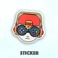 Laptop MacBook Stickers 5 famous Brand Logo Stickers Funny Sticker Decal. 