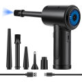 Protable Air Duster for Computer Cleaning 51000RPM Cordless Compressed Air Blower with LED Light for PC computers Keyboard Clean.