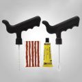Universal Tubeless Tire Repair Kit - 30s Quick Plug & String Strips for Car/Motorcycle/Truck Emergency Puncture Fix. 