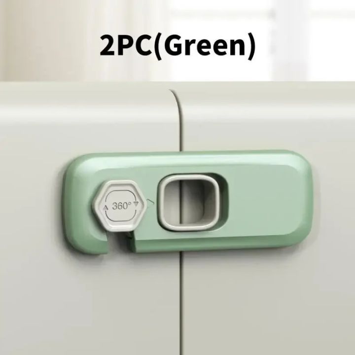 1/2/3%20PCS%20Baby%20Safety%20Locks%20Child%20Proof%20Multifunction%20Locks%20Lock%20for%20Drawer%20Cupboard%20Door%20Fridge%20Anti-pinch%20Safety%20Buckle%20-%20Image%204
