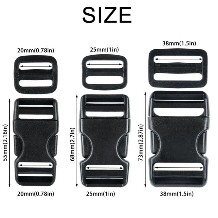 4%20Sets%20Buckles%20for%20Straps,%20Release%20Buckle%20Plastic%20Clip%20Dual%20Adjustable,%20for%20Luggage%20Nylon%20Strap%20Webbing%20Outdoor%20Backpack%20-%20Image%203
