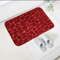 Absorbent velvet memory foam bath mat 15 x 23 Inch Pebble Embossed Washable & Anti Slip Floor Mat, Room Mat, Bath Room Toilet Mat, Decoration Area Rug. 