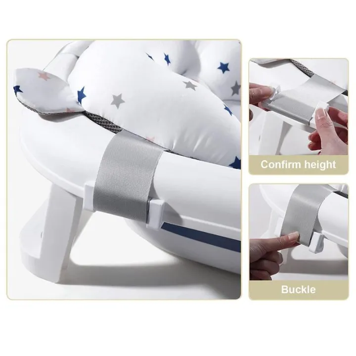 New%20born%20Bath%20Cushion%20Adjustable%20Foldable%20Bathtub%20Mat%20Cushion%20Baby%20Bath%20Accessories%20Bathtub%20Essentiall%20With%20Buckles%20And%203%20Safety%20-%20Image%205