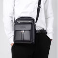 Men's Genuine Leather Crossbody Shoulder Bags High Quality Tote Fashion Business Man Messenger Bag Leather Bags Fanny Pack. 